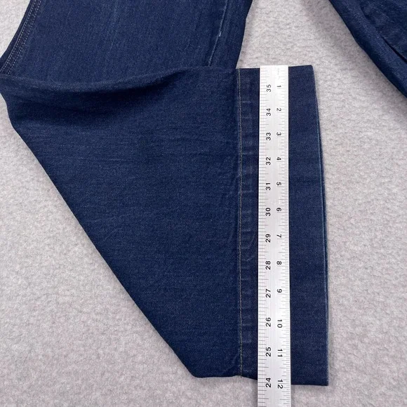 J.Crew Sailor Button Wide Leg Trouser Jeans Womens 27P (30x29) Dark Blue Denim - Picture 4 of 13